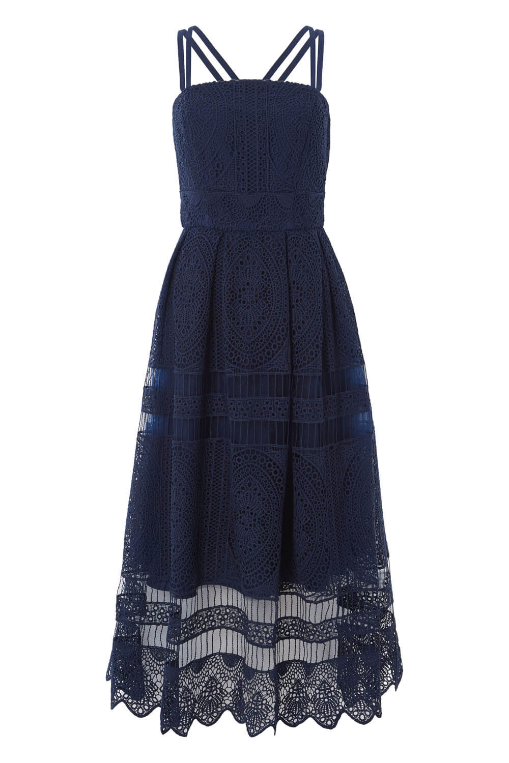  Lace Cross Back Midi Dress, Image 5 of 5