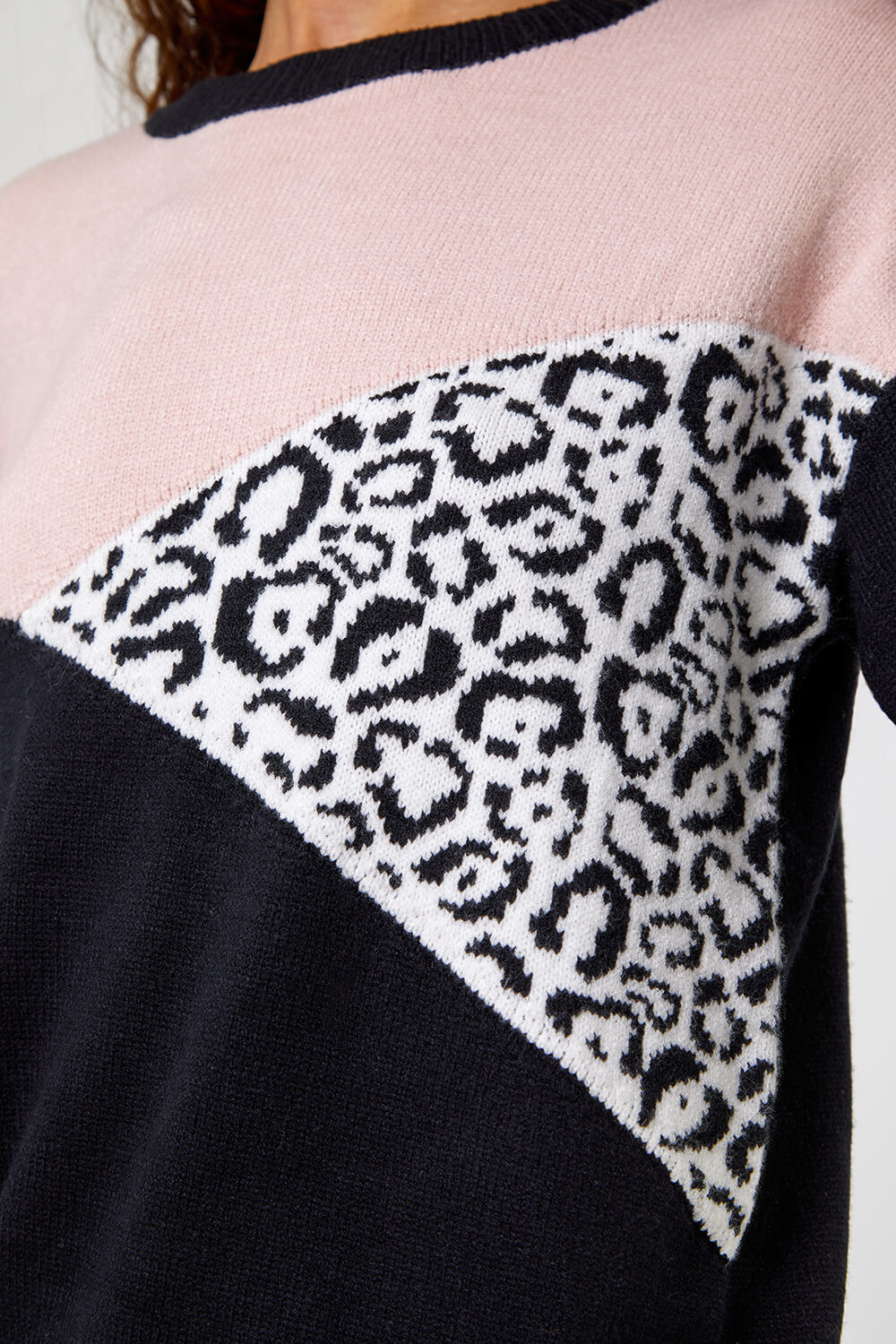 Animal Colour Block Jumper