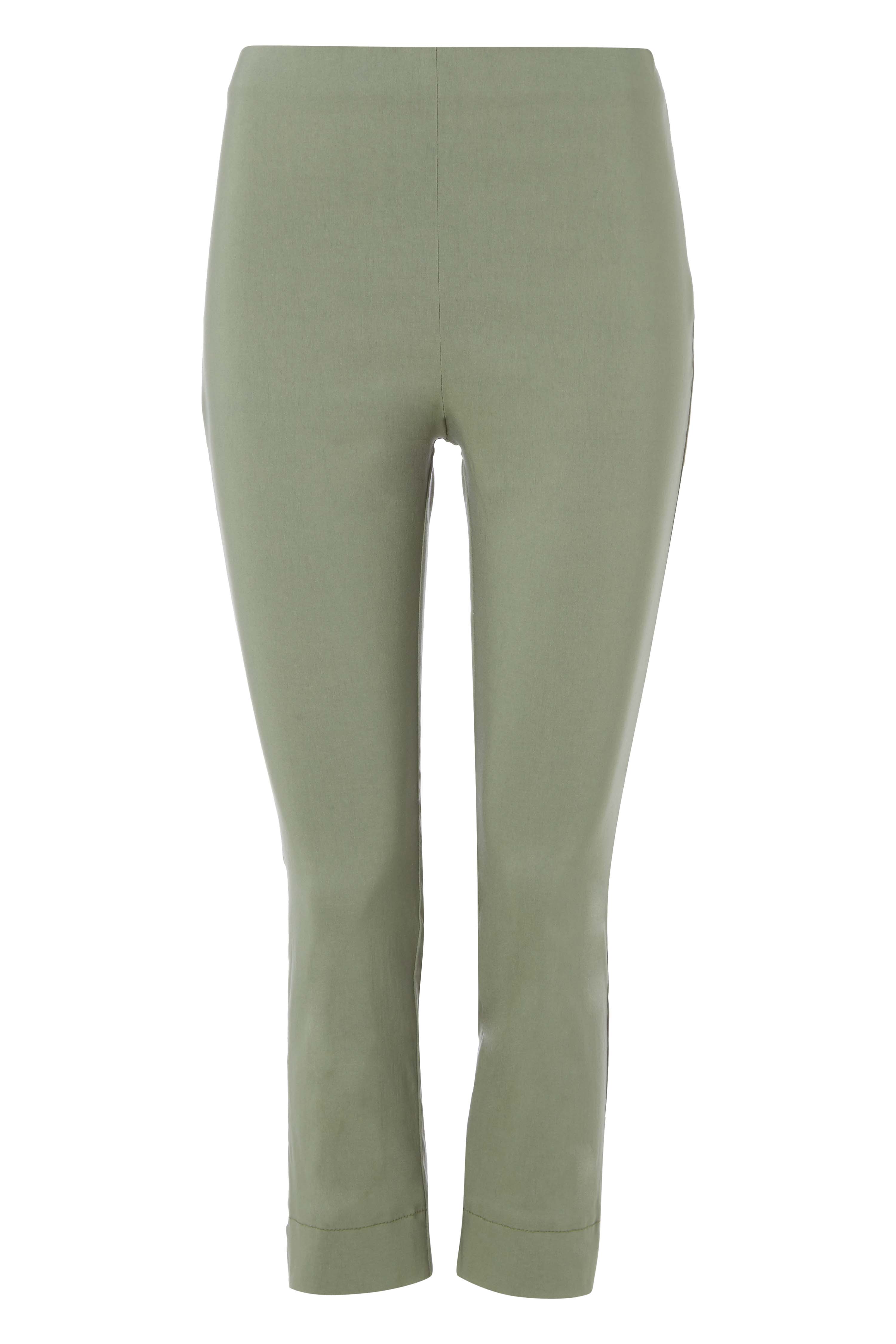 KHAKI Cropped Stretch Trouser, Image 3 of 3