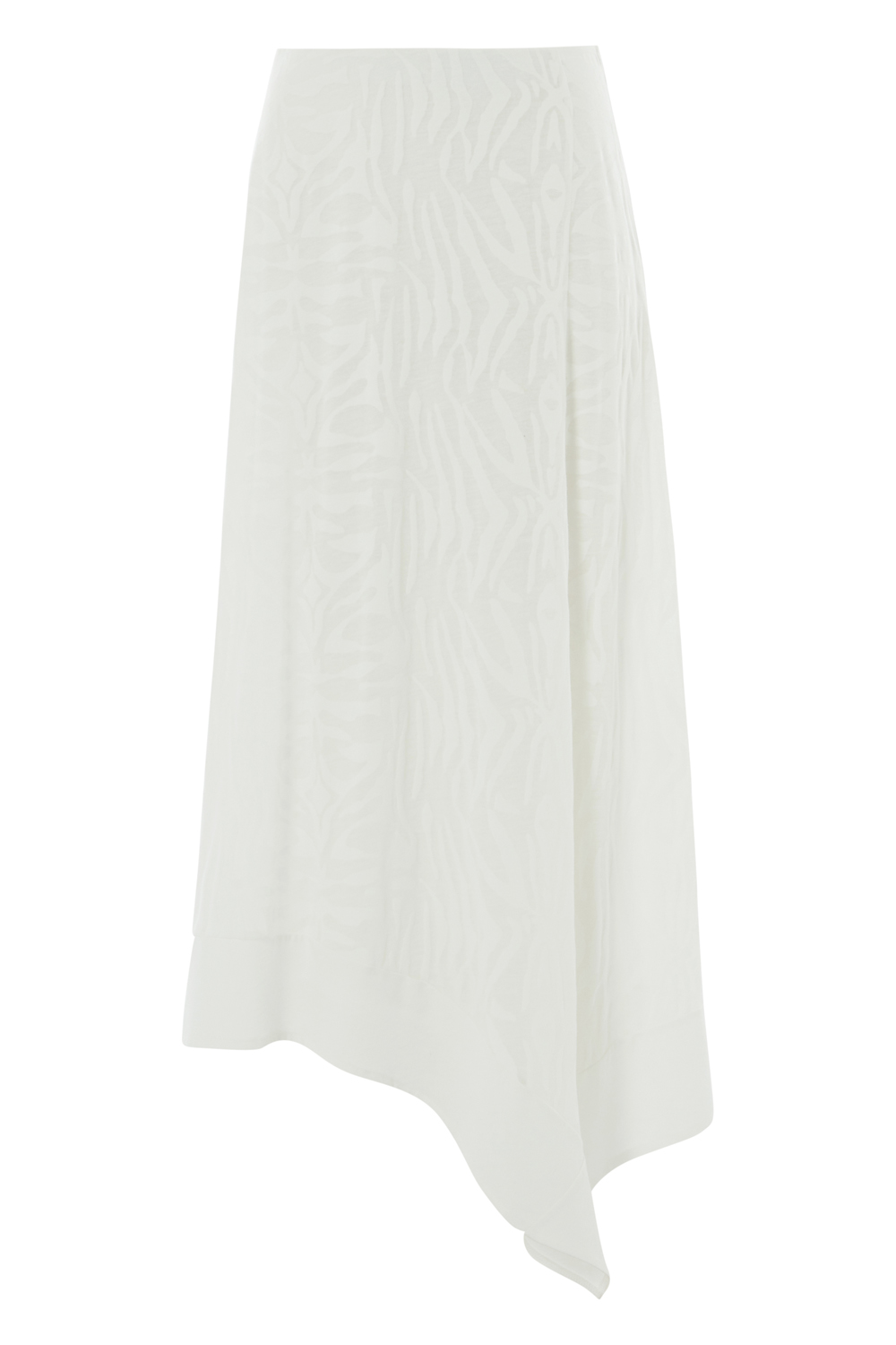 Ivory  Hanky Hem Burnout Skirt , Image 4 of 4