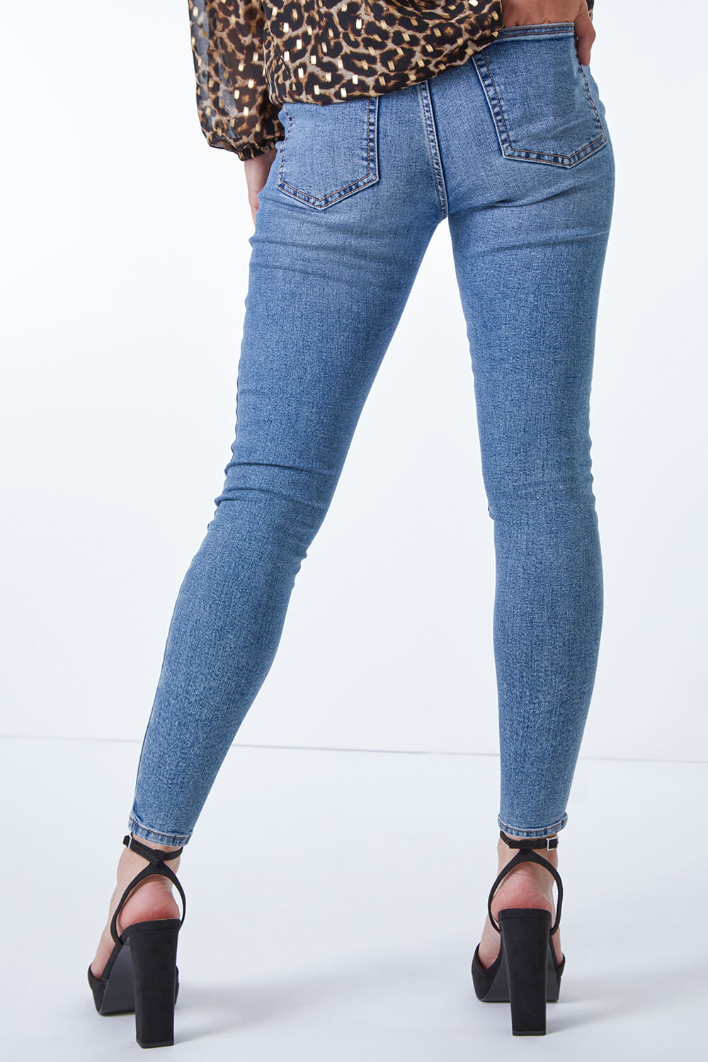 Denim Super Skinny Stretch Jeans | Roman UK