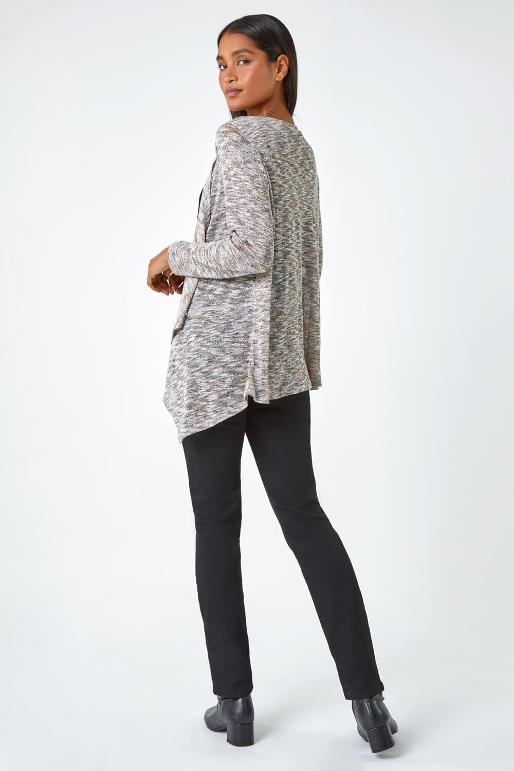 Natural  Soft Knit Cardigan & Top, Image 3 of 5