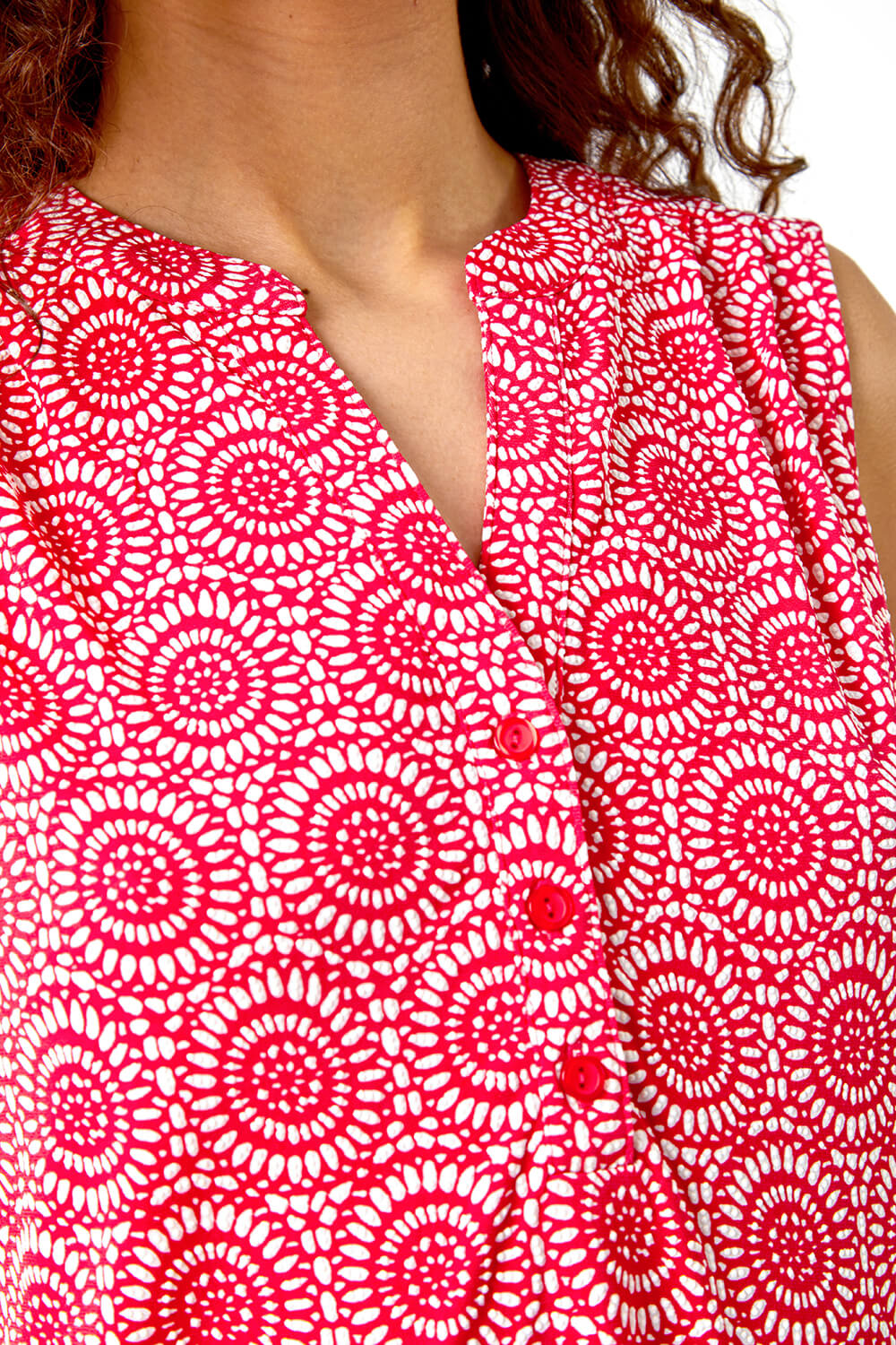CORAL Mosaic Print Stretch Jersey Top, Image 5 of 5