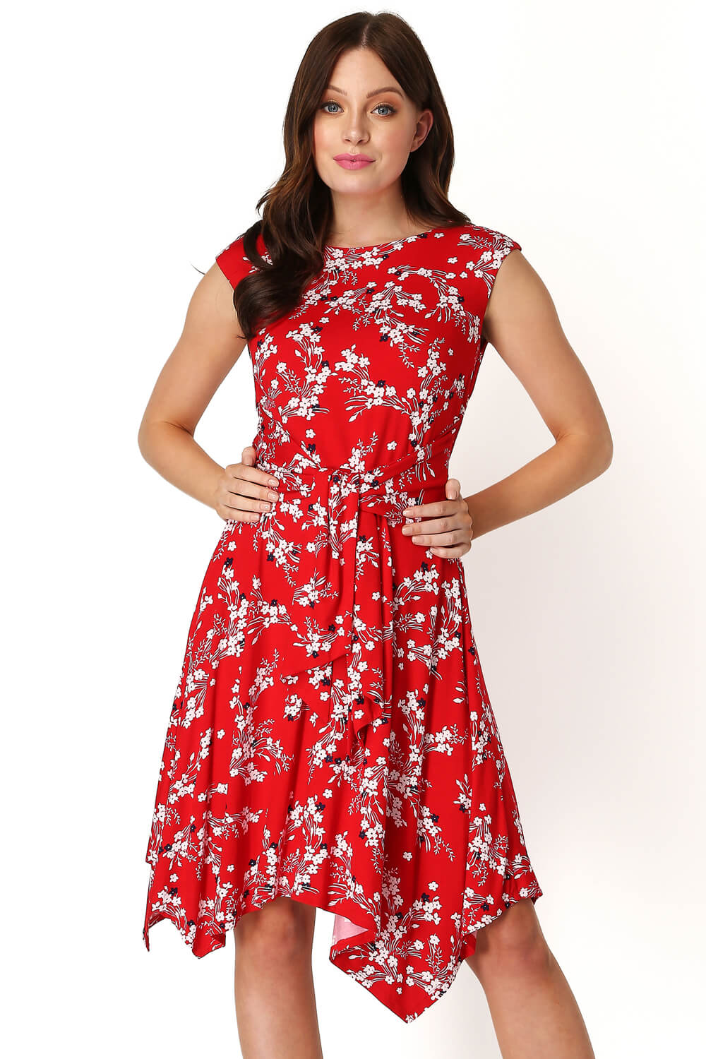 red floral dress uk