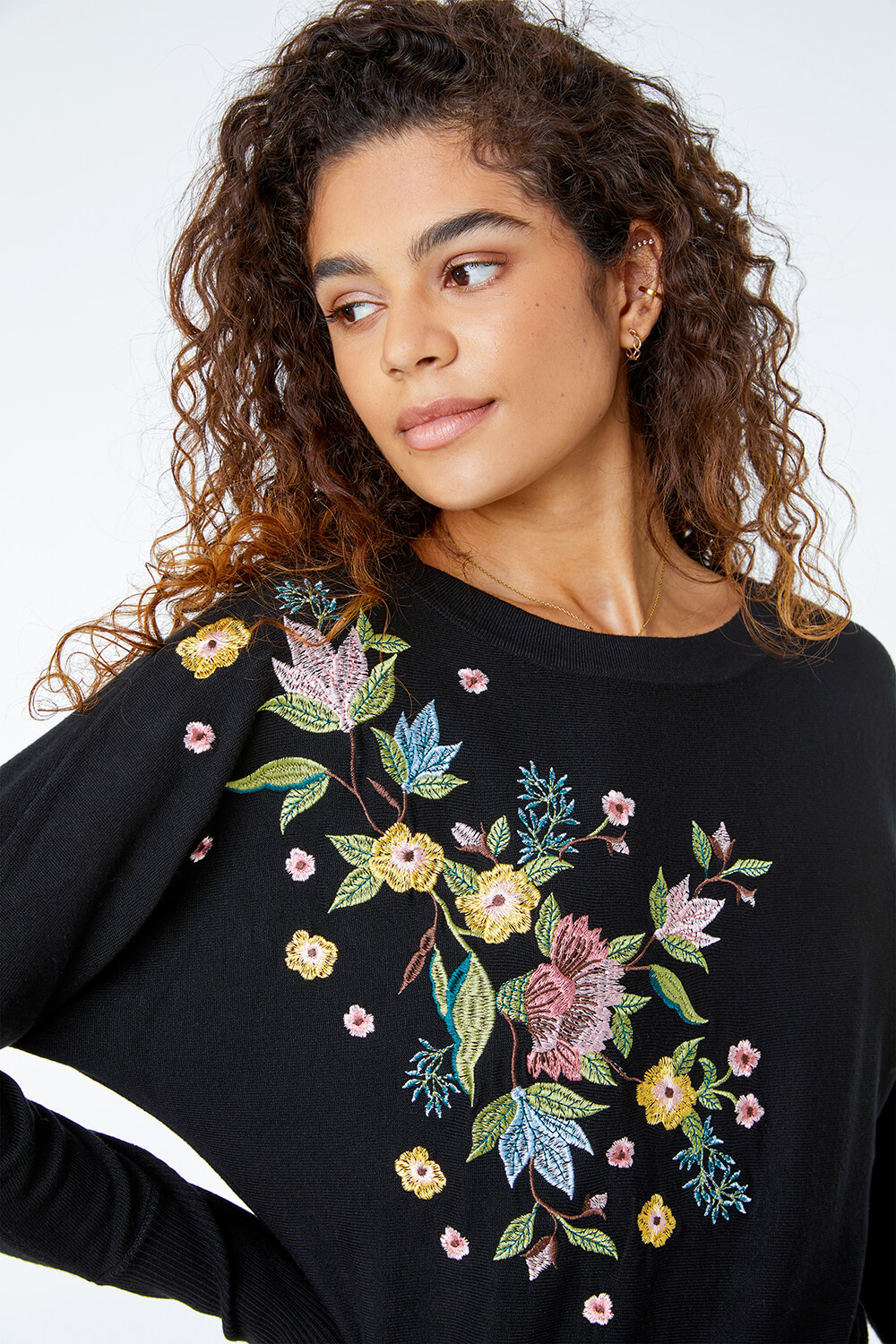Floral Embroidered Jumper 