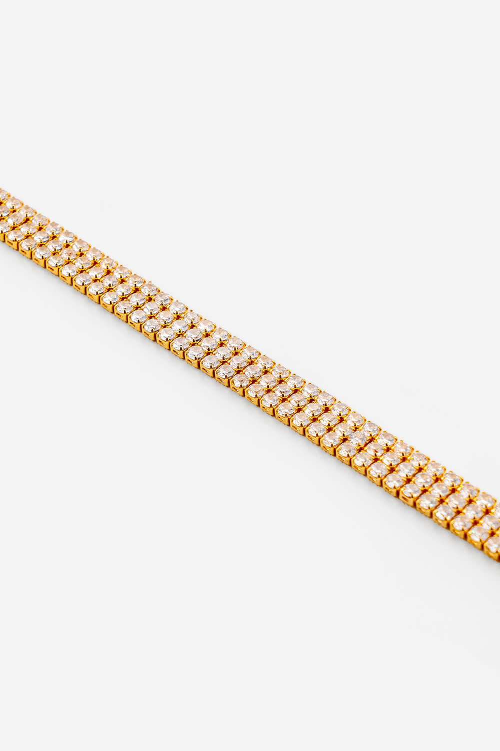 Gold Triple Layer Tennis Bracelet, Image 2 of 2