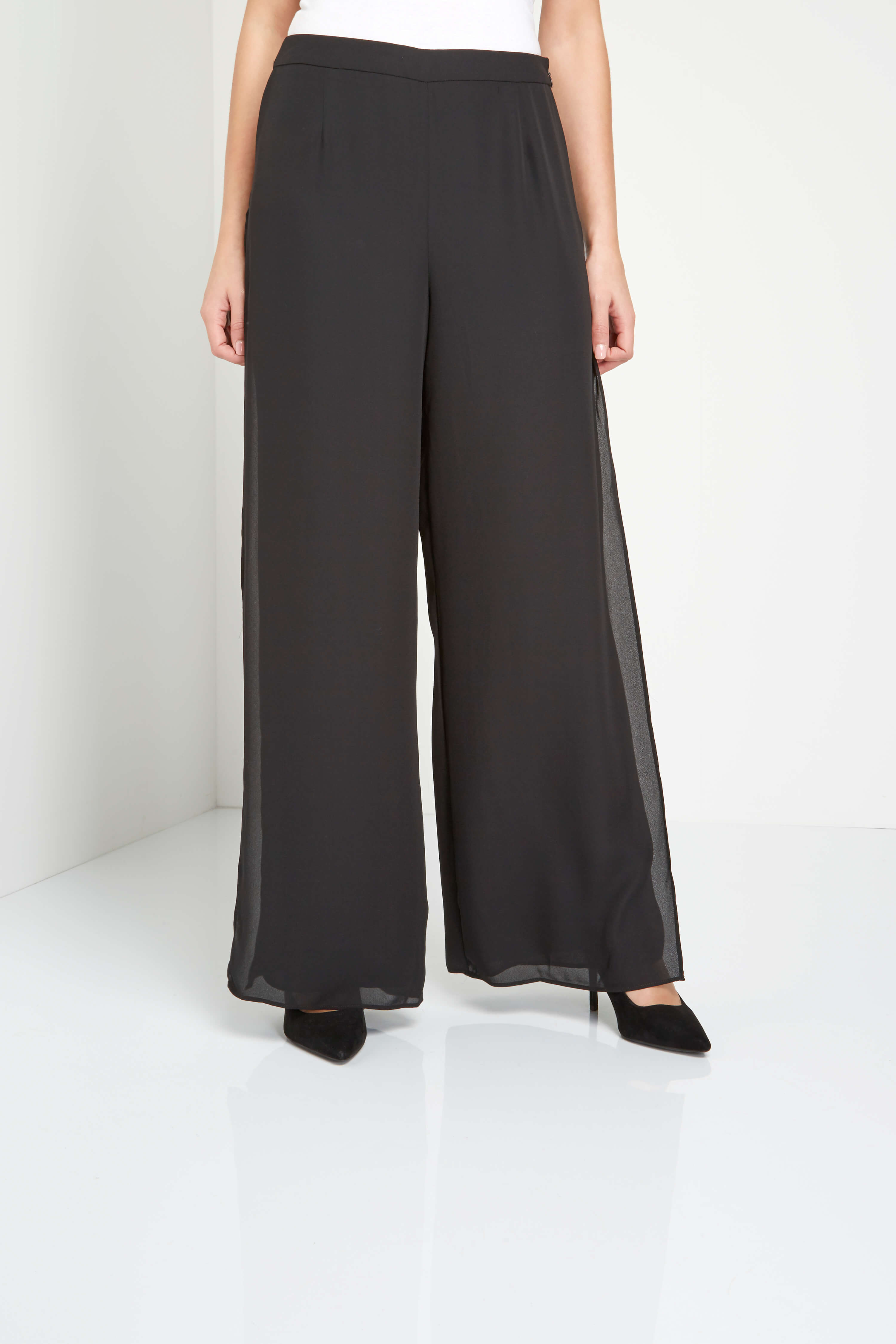 black evening trousers ladies