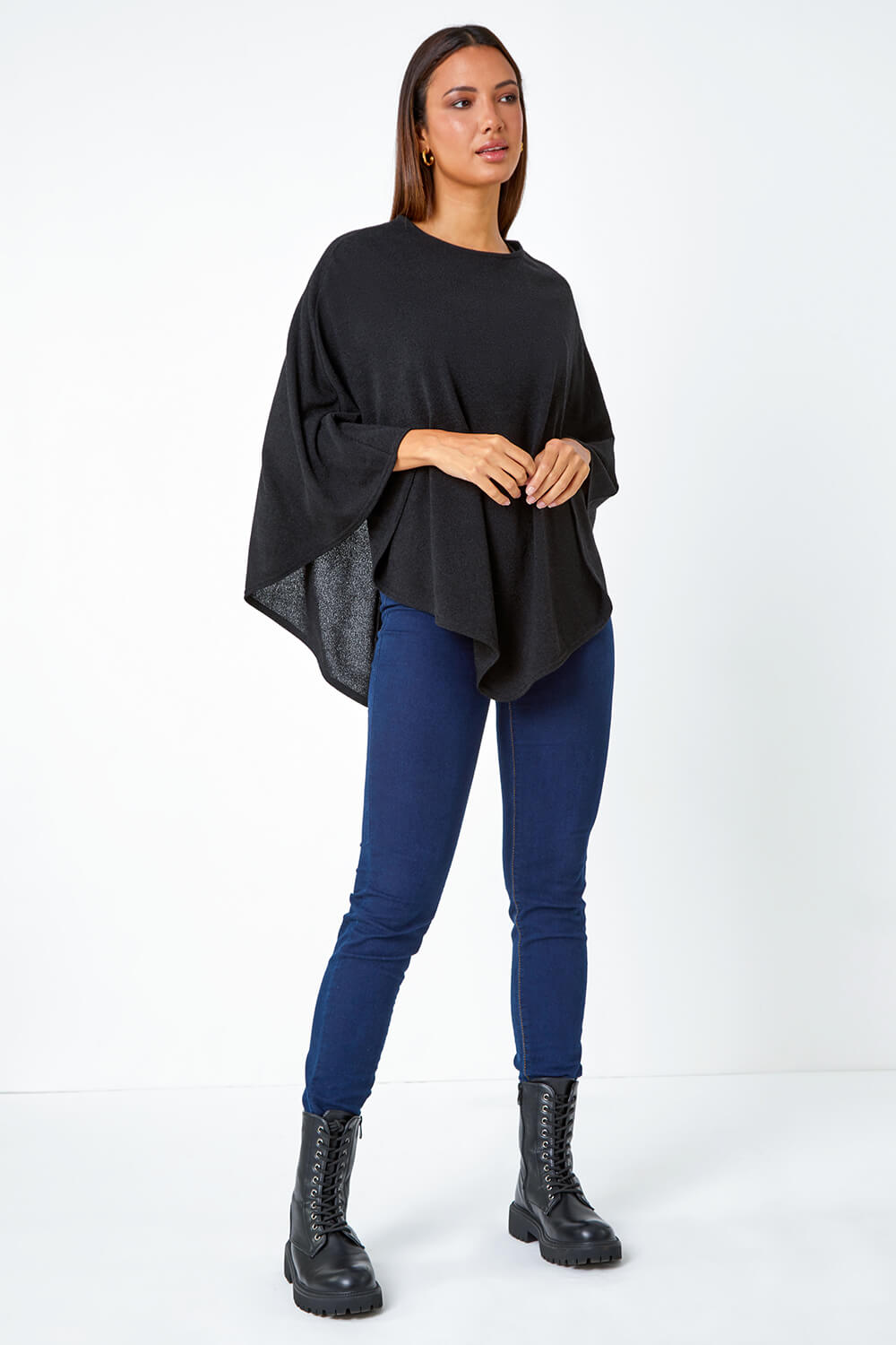Marl Overlay Stretch Top