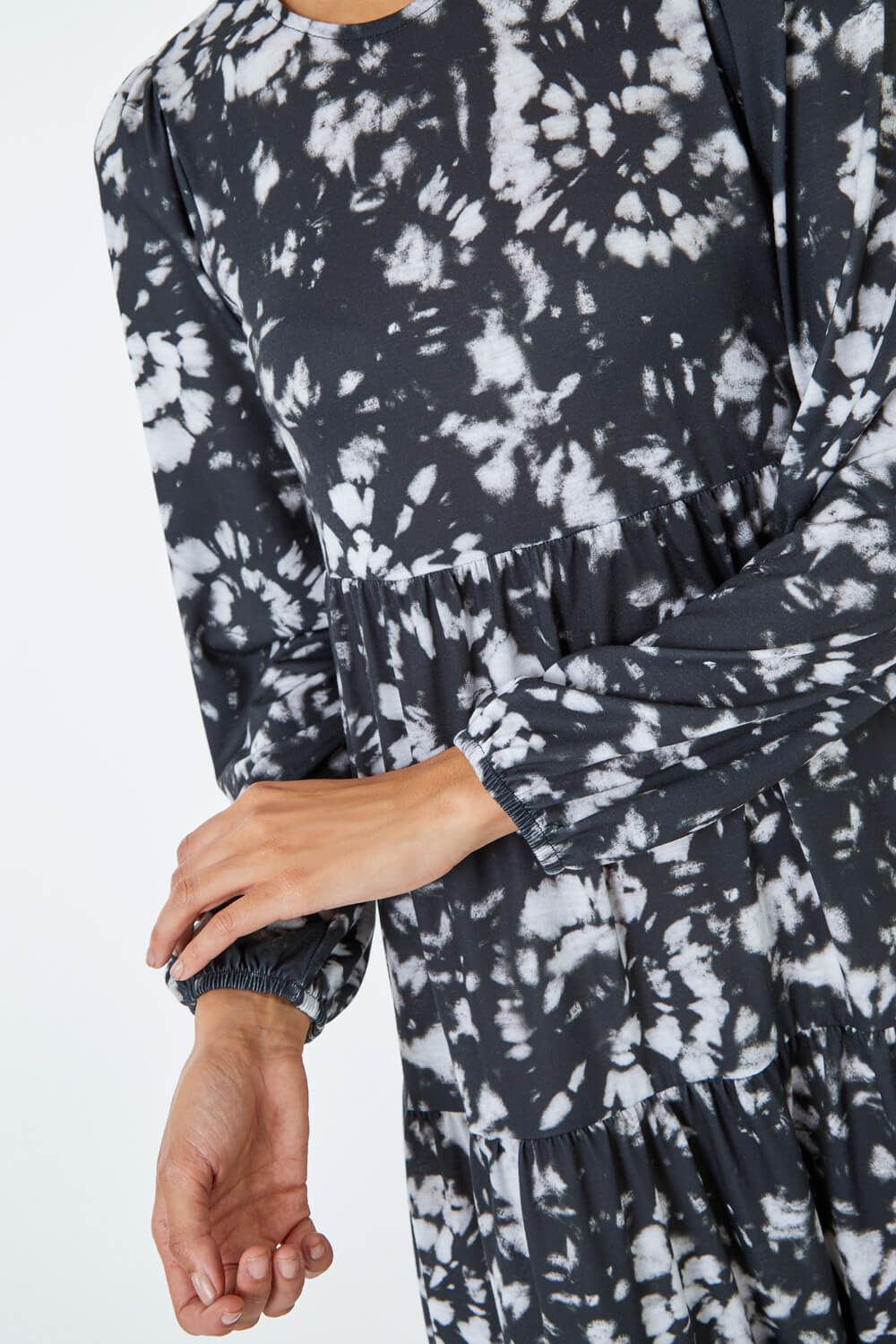 Women's Long Sleeve Tie Dye Midi Dress main image 0