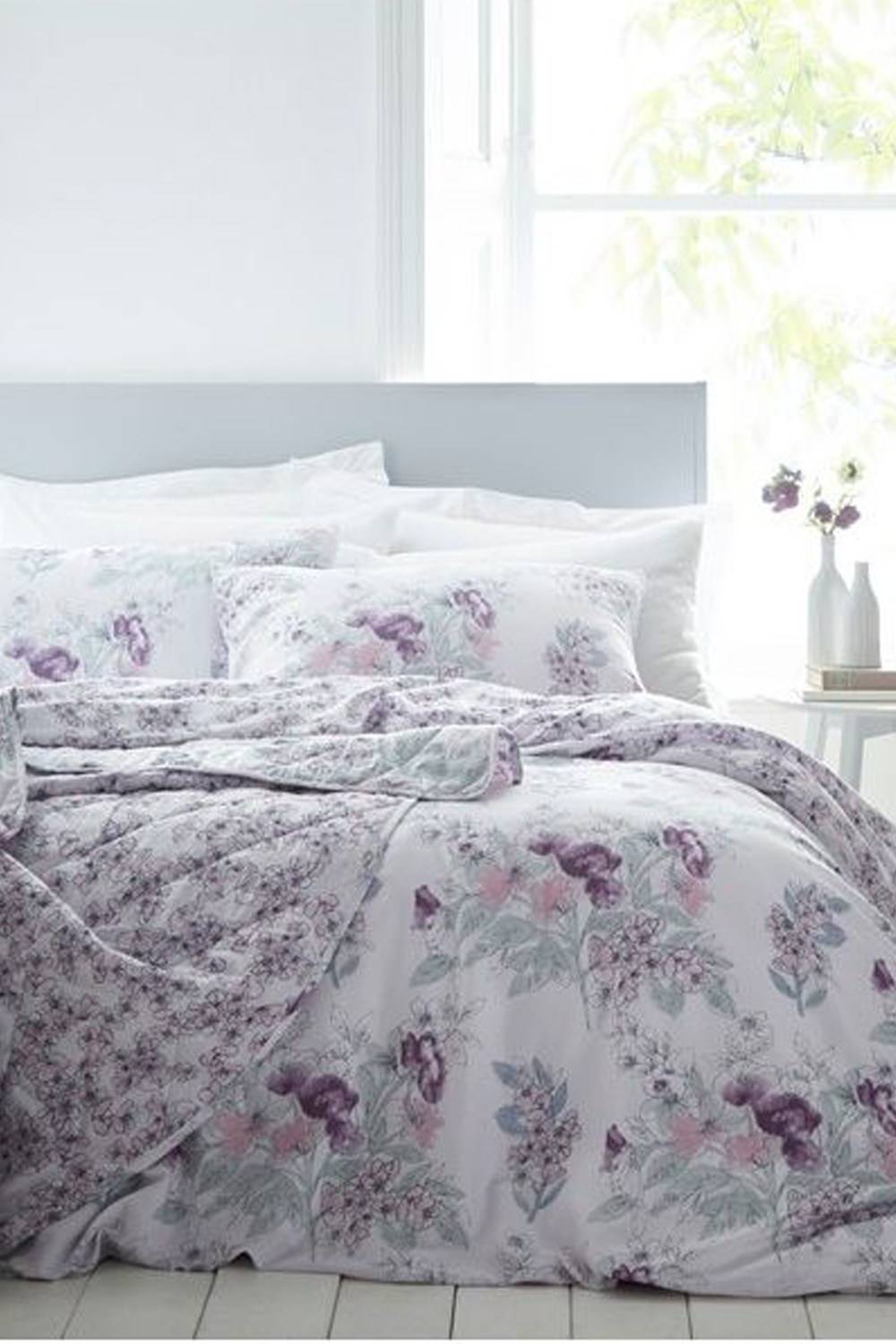 King Size Floral Print Duvet Cover Set in MULTI Roman Originals UK