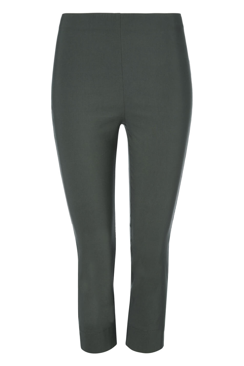 Bottle Green Cropped Stretch Trouser, Image 5 of 5
