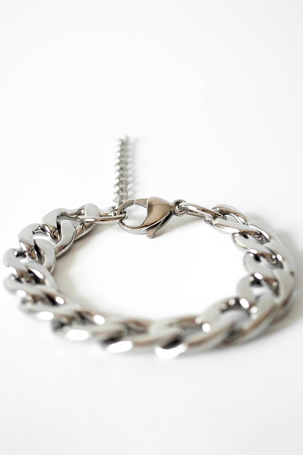Silver Curb Chain Bracelet, Image 3 of 3