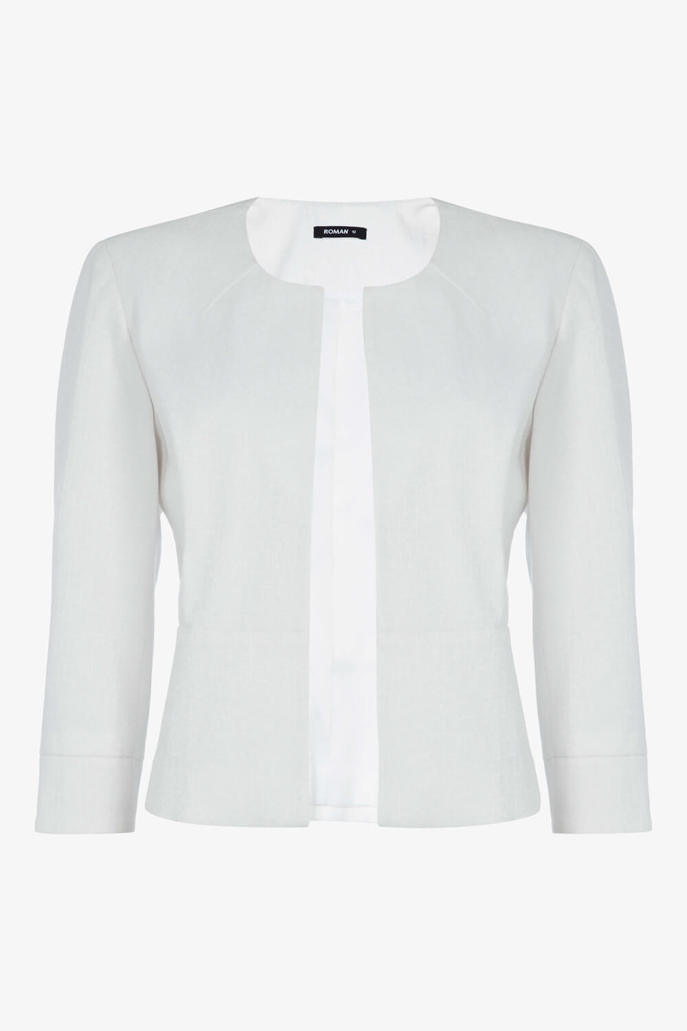 Tailored Jacquard Jacket in Ivory Roman Originals UK
