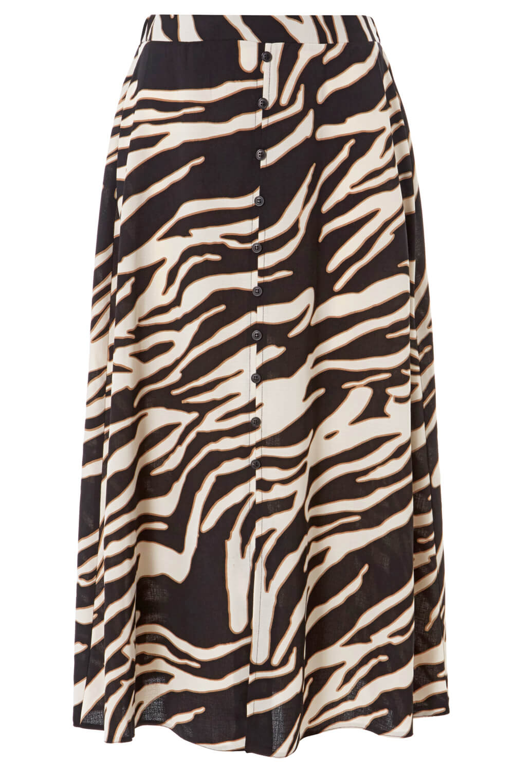 Ivory  Zebra Print Skirt, Image 4 of 4
