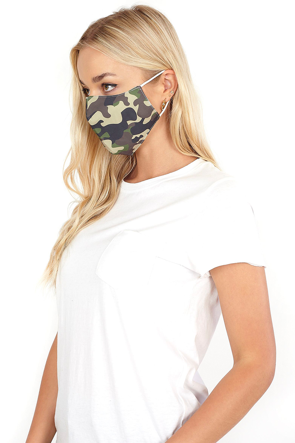 Camouflage Print Fast Drying Fashion Face Mask