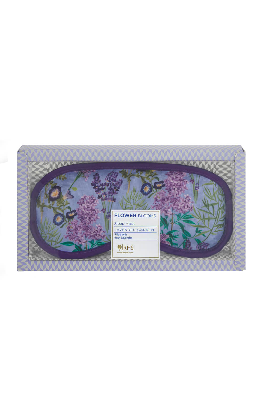 Lilac Heathcote & Ivory Lavender Garden Sleep Well Eye Mask, Image 2 of 2