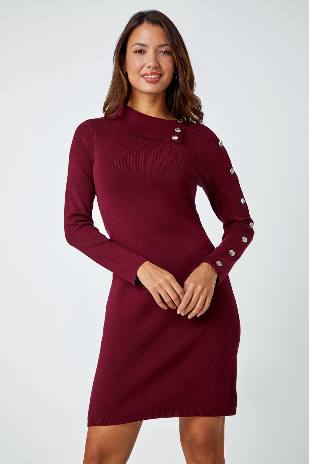 Button up hot sale jumper dress