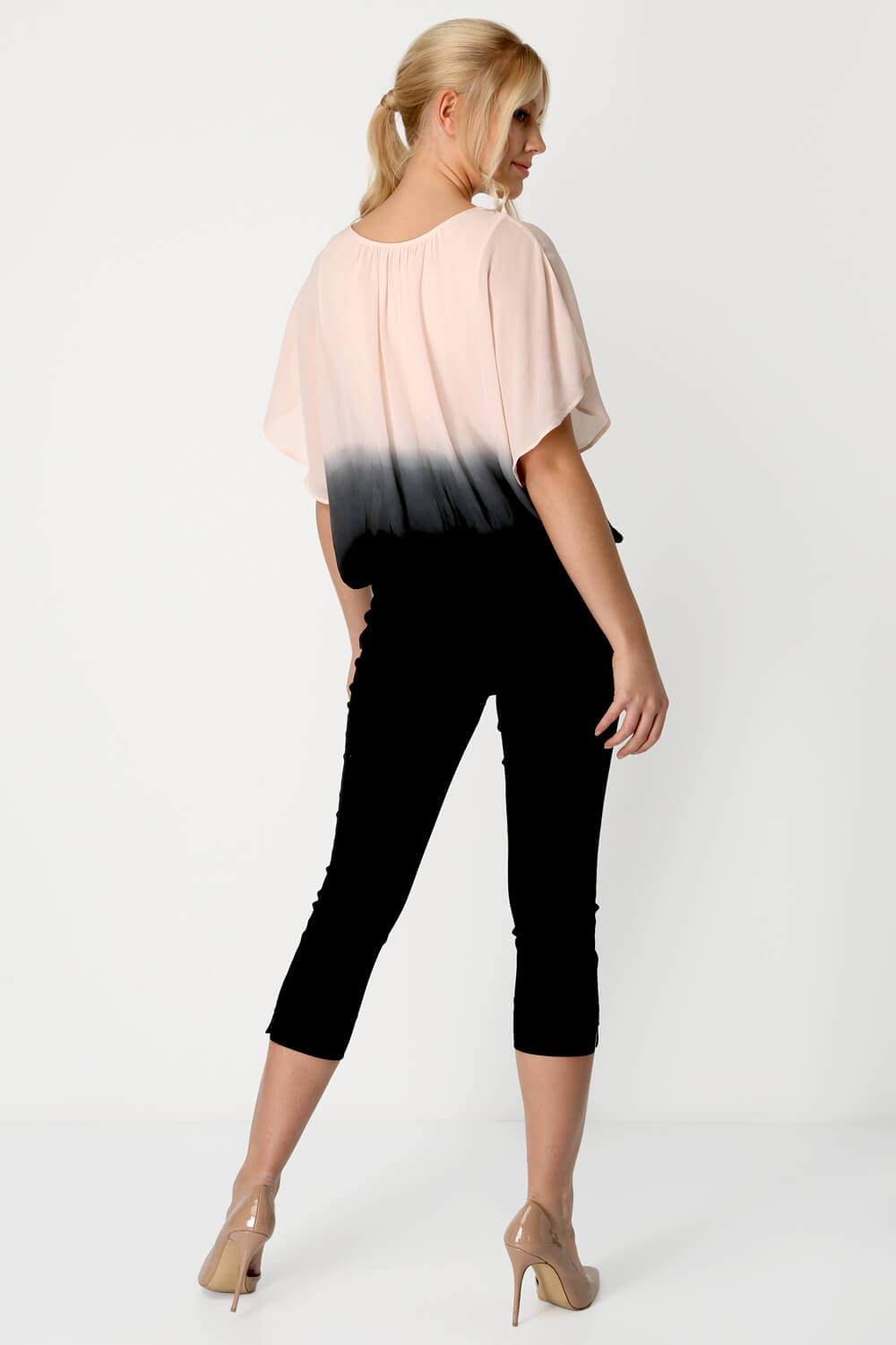 PINK Ombre Batwing Top, Image 3 of 8