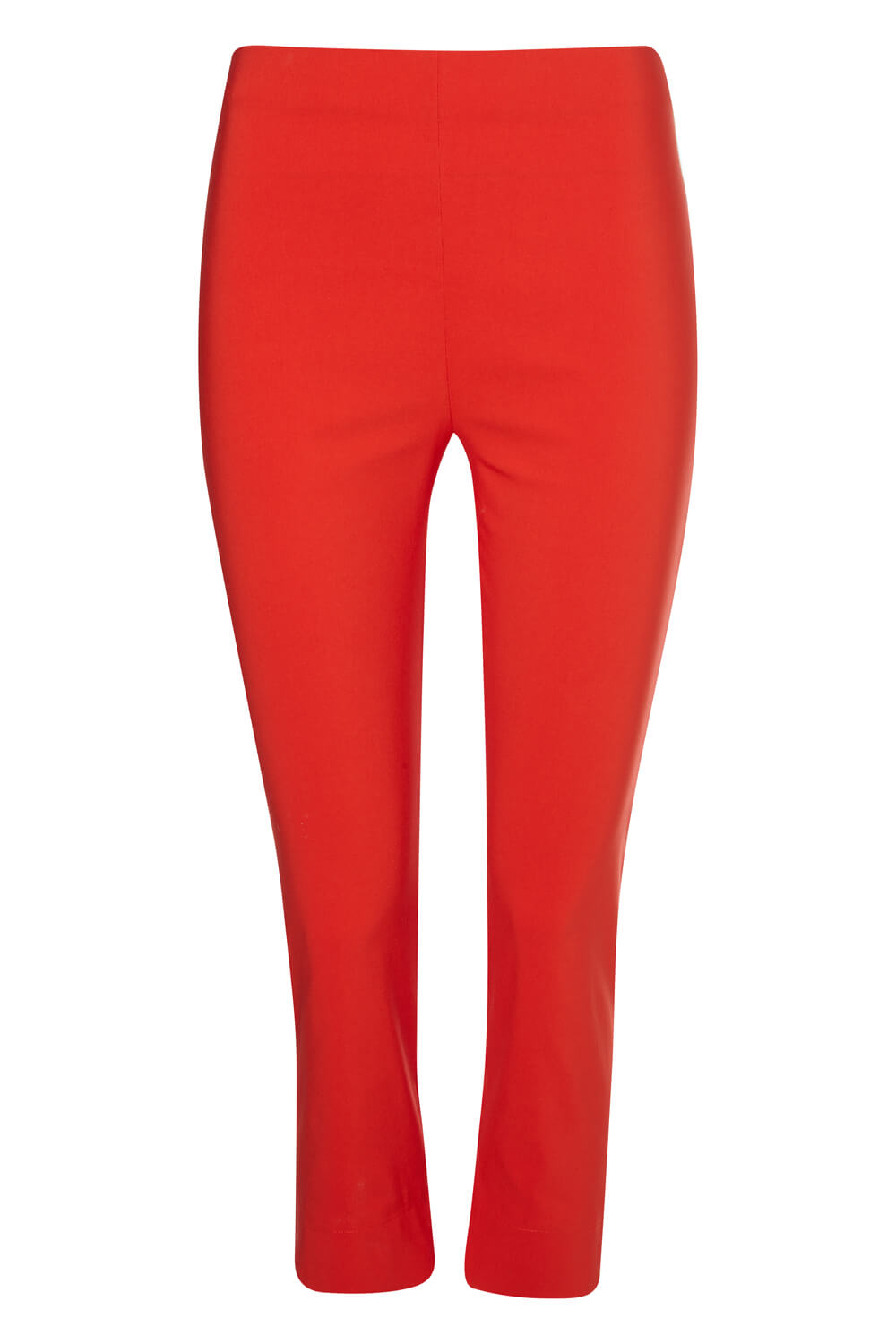 Burnt Orange Cropped Stretch Trouser, Image 3 of 3