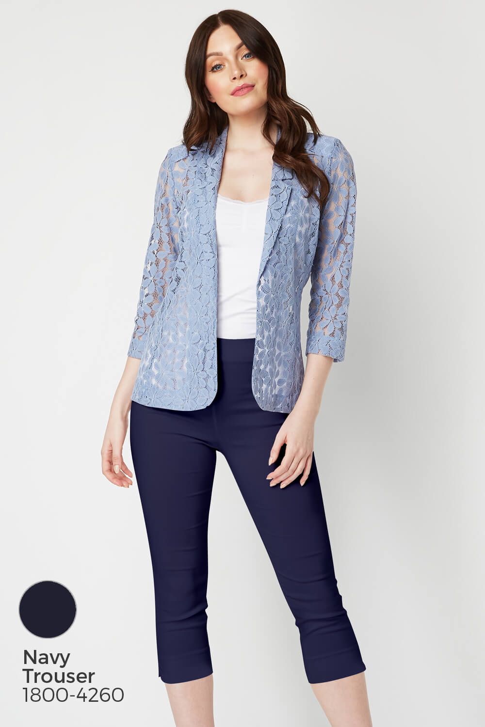 Blue Petal Lace Jacket, Image 6 of 8