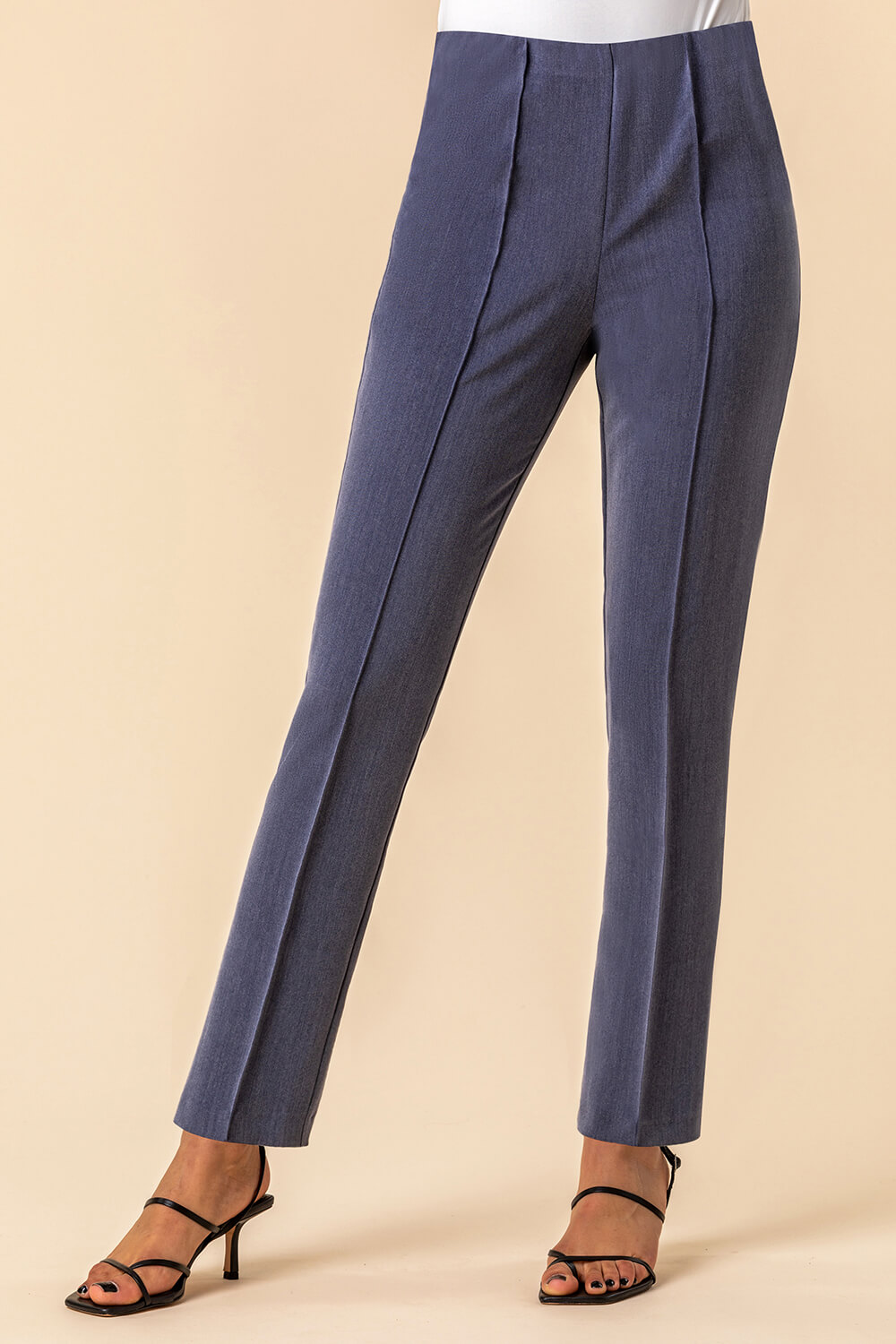 Soft Jersey Stretch Seam Detail Trouser