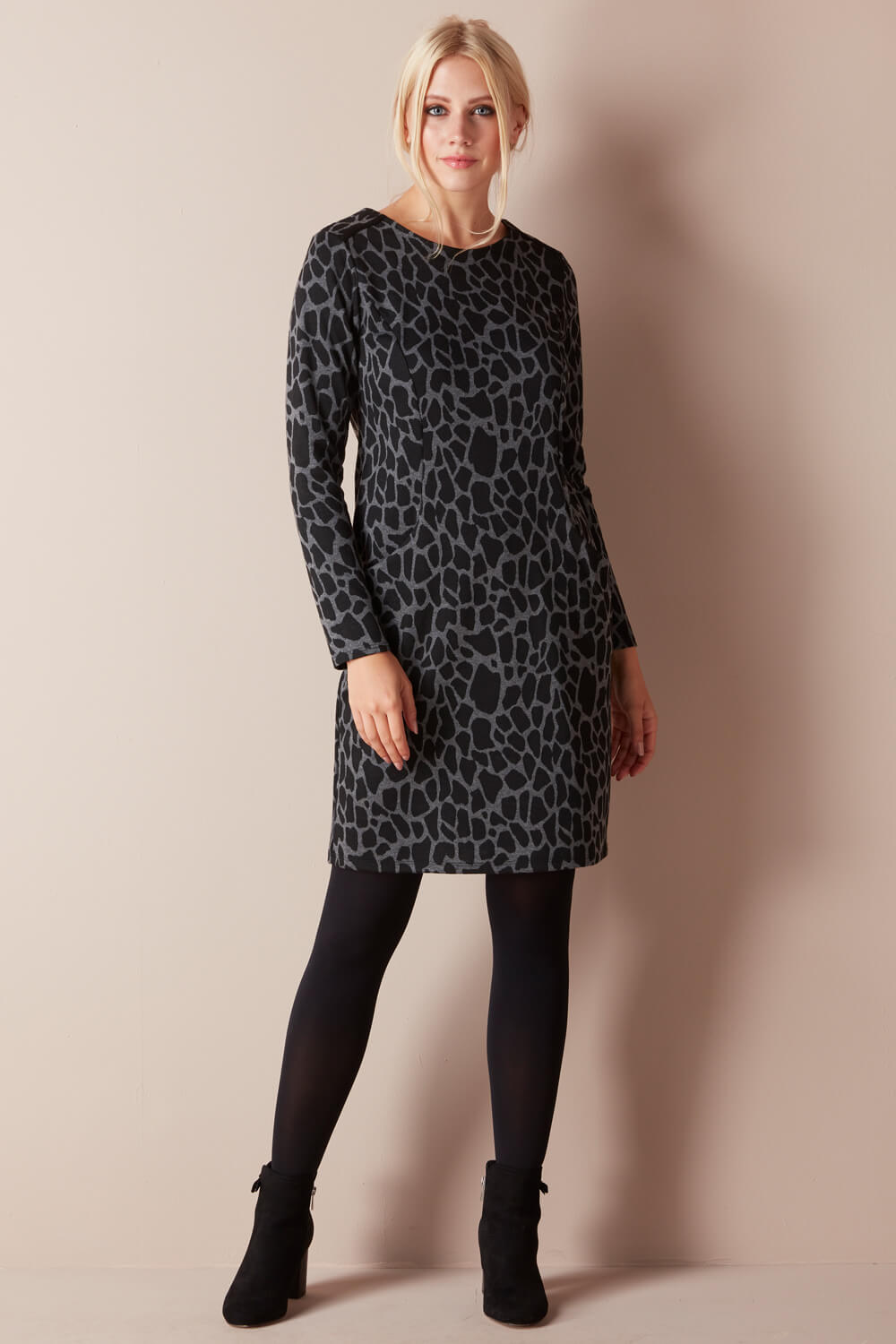 roman leopard print dress
