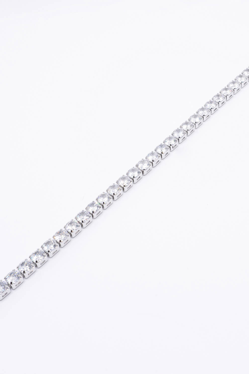 Silver Diamante Tennis Bracelet, Image 3 of 5