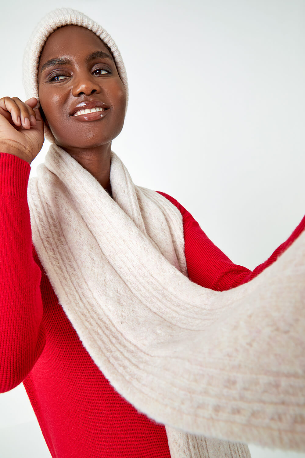 Soft Cable Knit Scarf