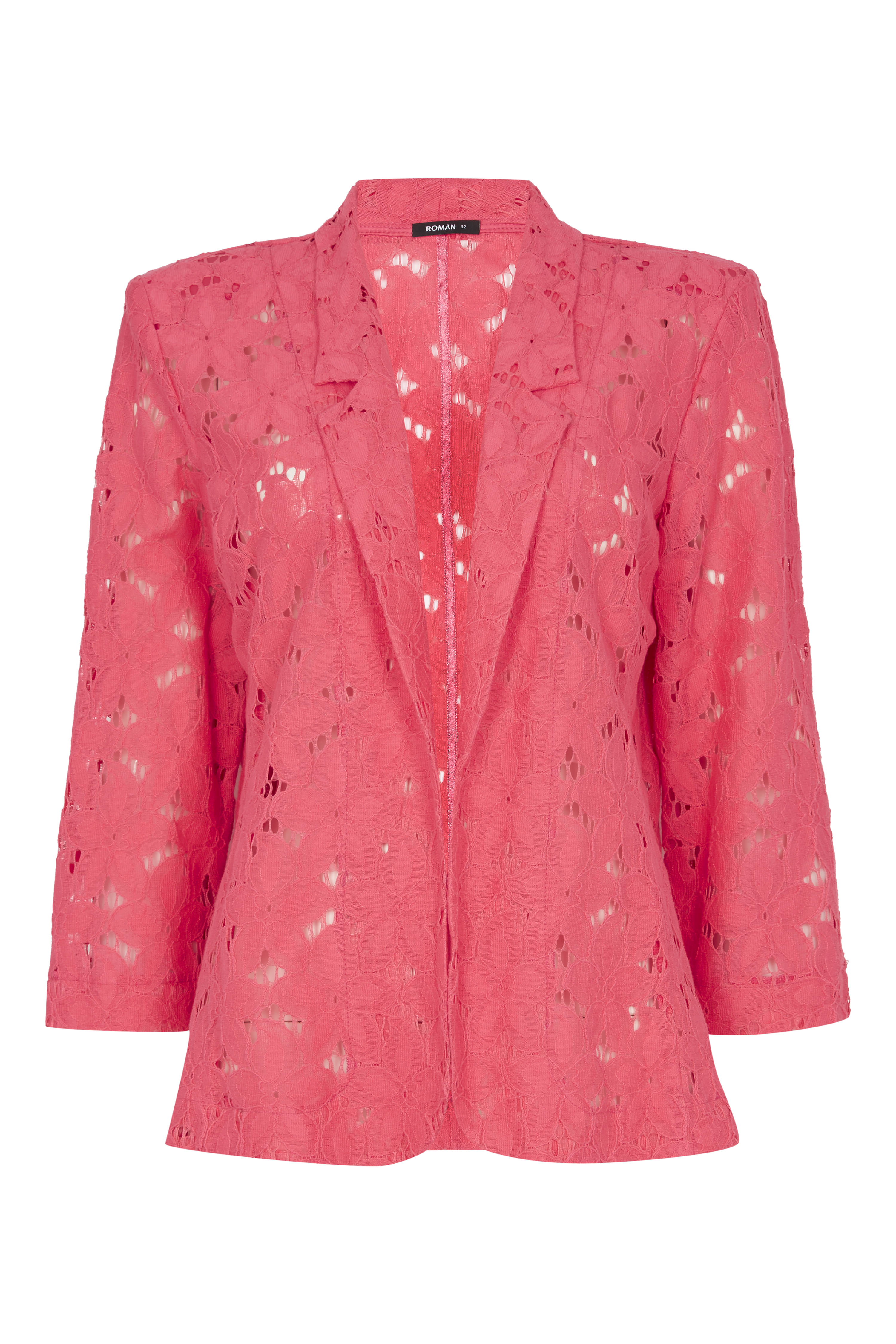 Lace Jacket in Pink - Roman Originals UK