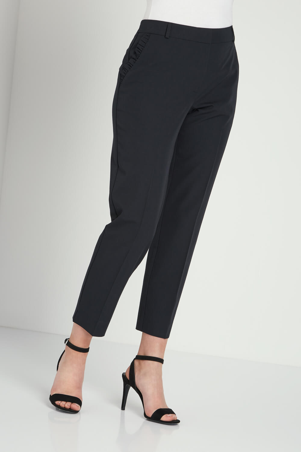 Tapered Frill Detail Trousers