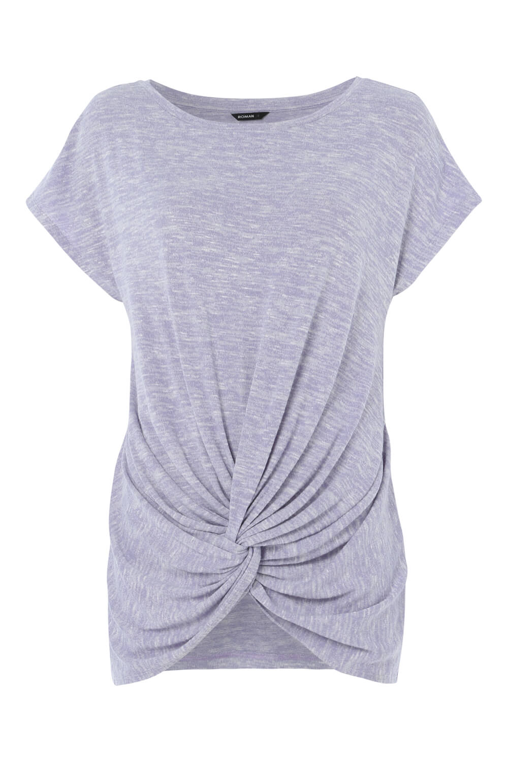 Lilac Knot Front Short Sleeve Top, Image 4 of 8