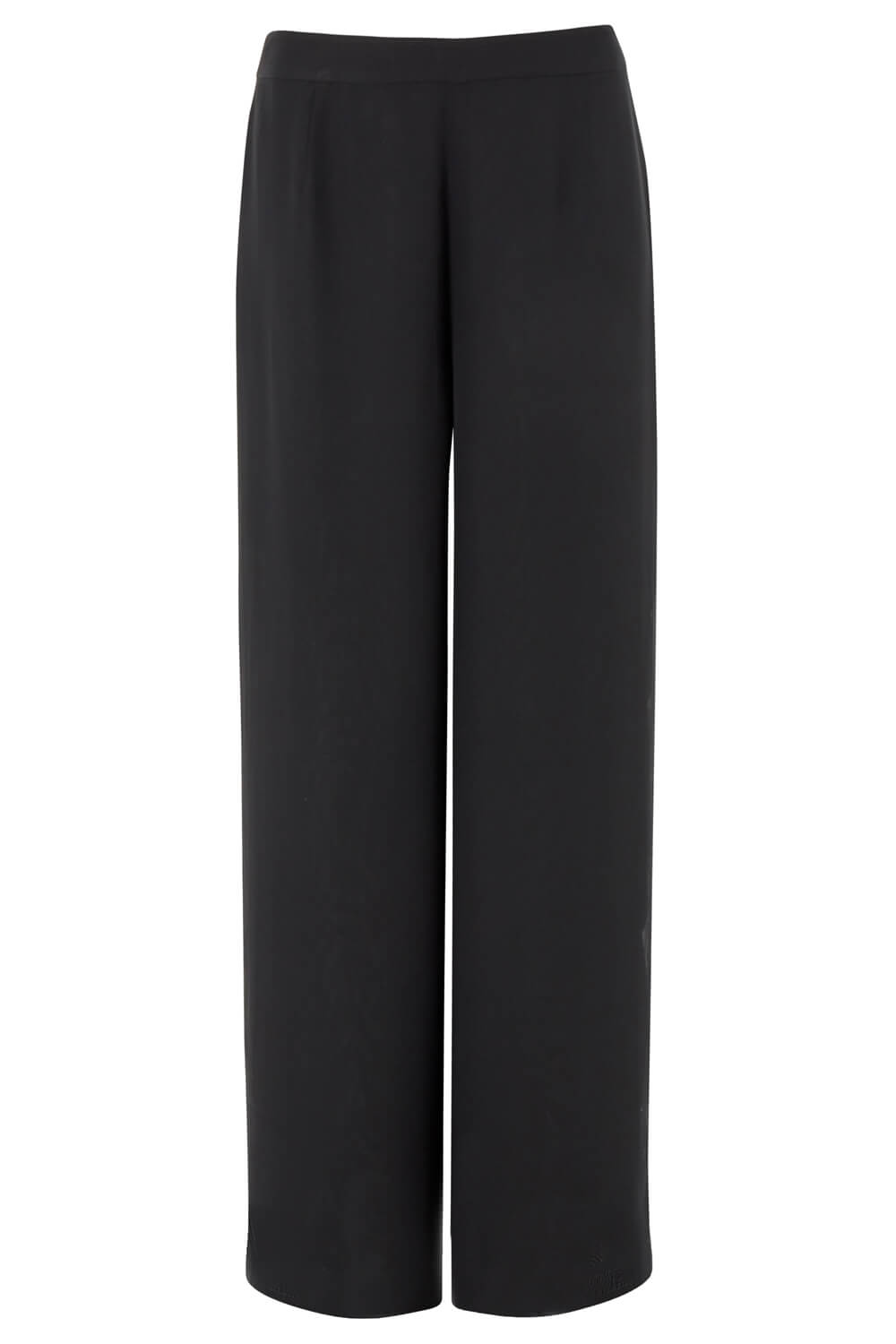 Black Diamante Side Split Chiffon Trousers, Image 5 of 5