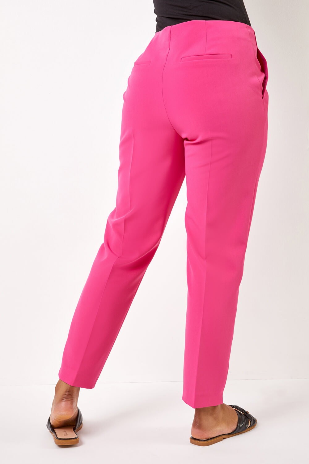 PINK Petite Soft Jersey Tapered Trouser, Image 2 of 4