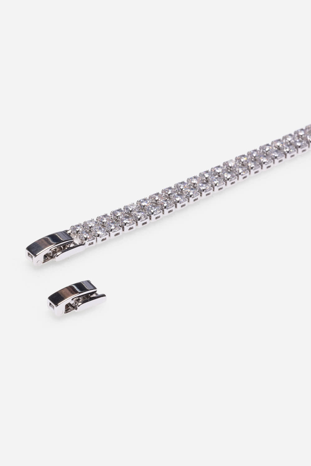 Silver Double Layer Tennis Bracelet, Image 2 of 2