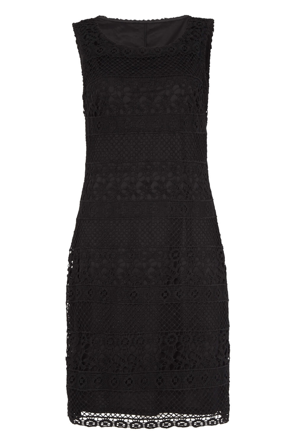 Sleeveless Lace Dress In Black Roman Originals Uk