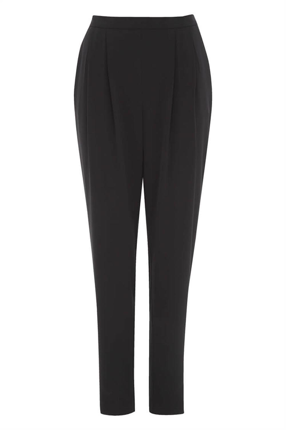 Black Tapered Harem Trousers, Image 4 of 4