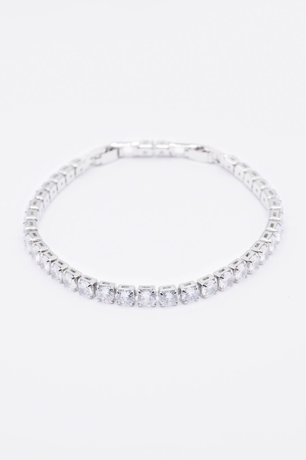 Silver Diamante Tennis Bracelet, Image 2 of 5