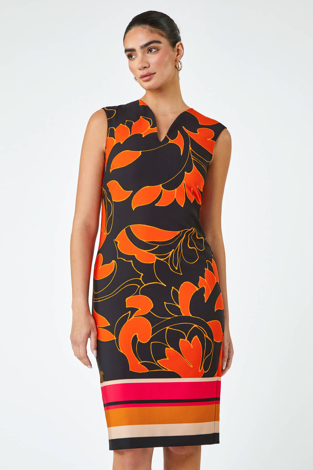 ORANGE LIMITED Floral Print Premium Stretch Dress, Image 2 of 5