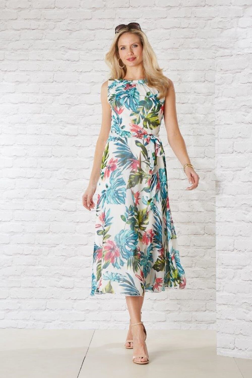 next tropical print dress