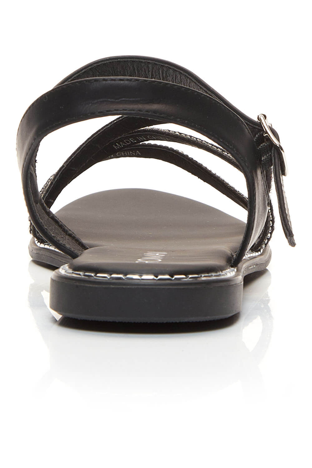 Black Diamante Embellished Sandal , Image 5 of 5