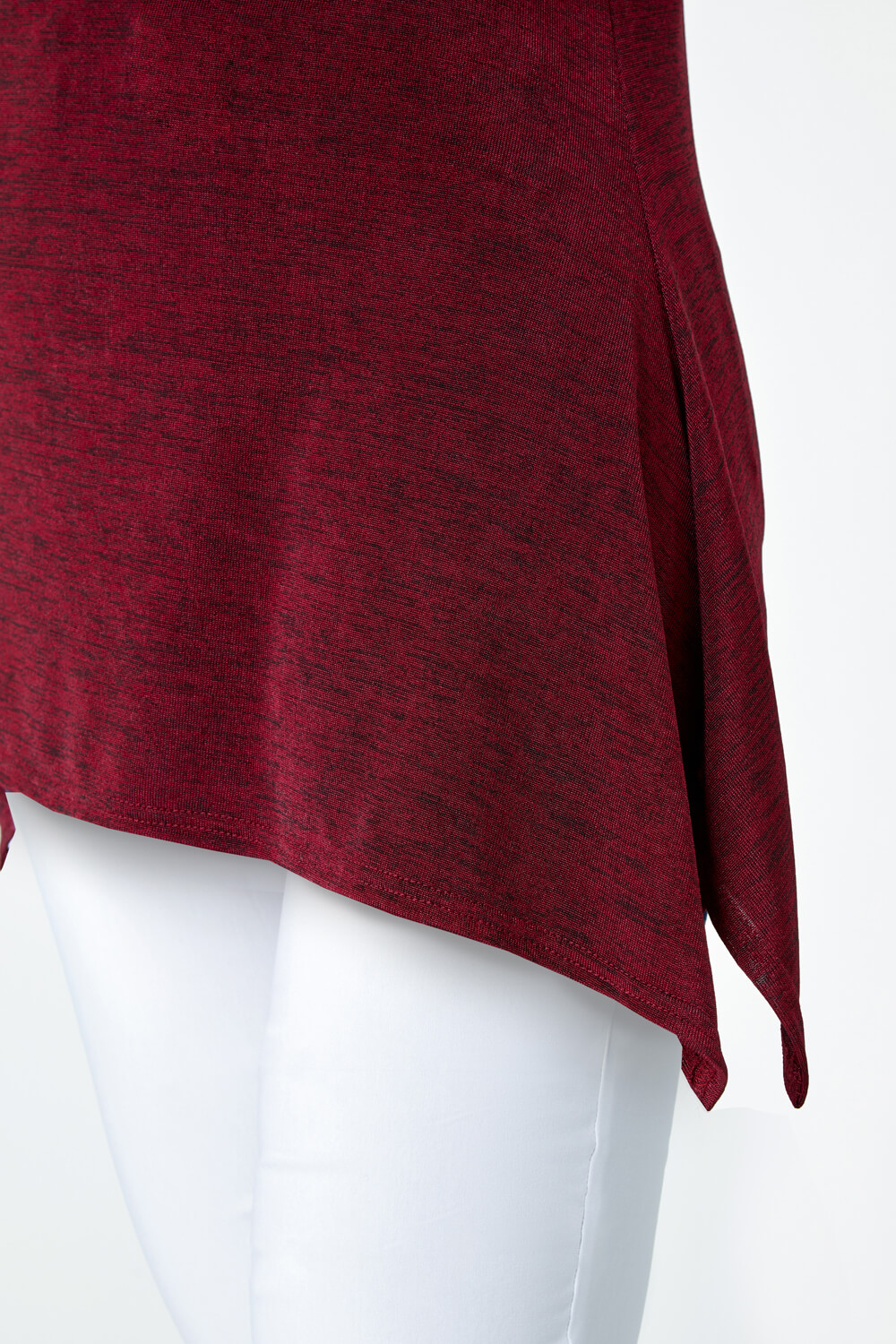Red Marl Soft Stretch Top, Image 5 of 5