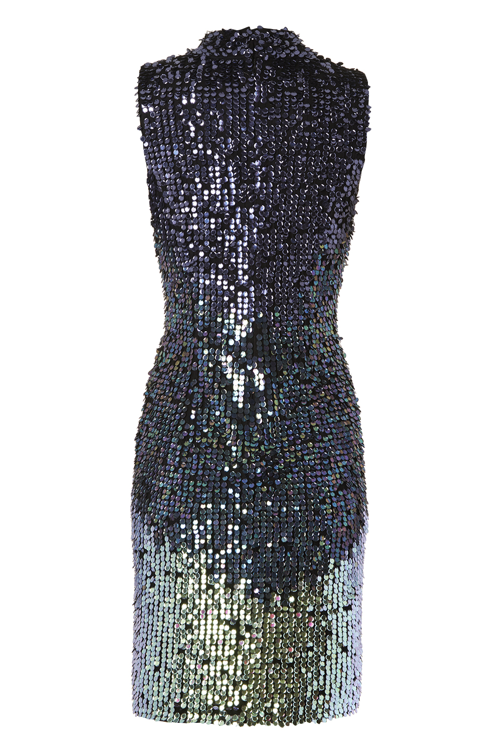Navy  Stunning Ombre Sequin Dress, Image 7 of 8