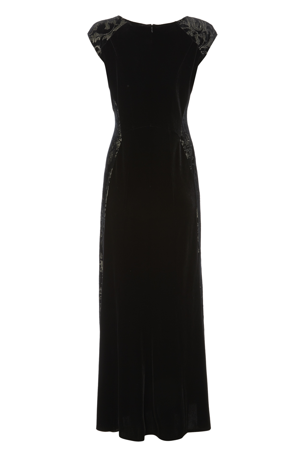 Velvet Maxi Dress in Black Roman Originals UK