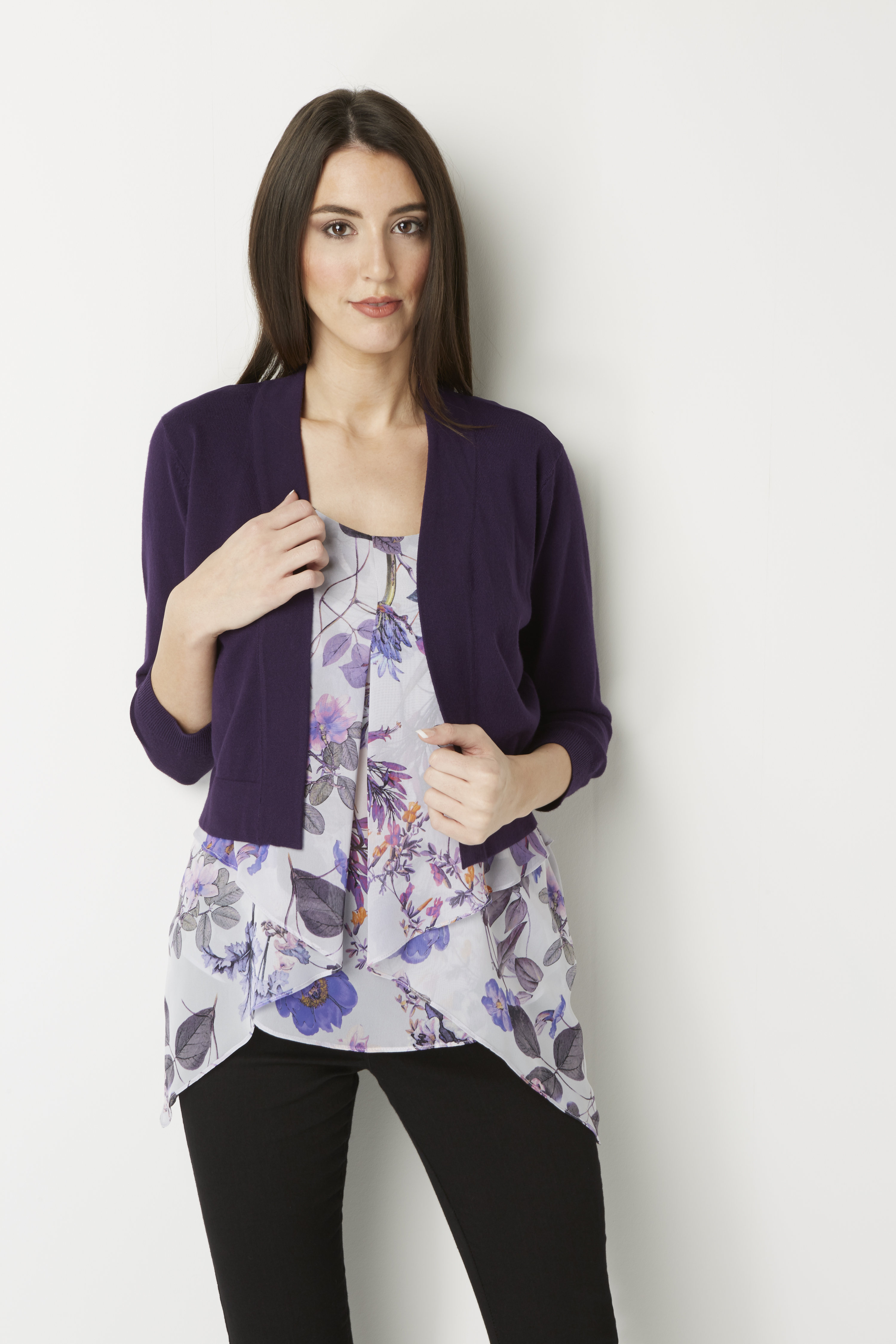 plum bolero jacket