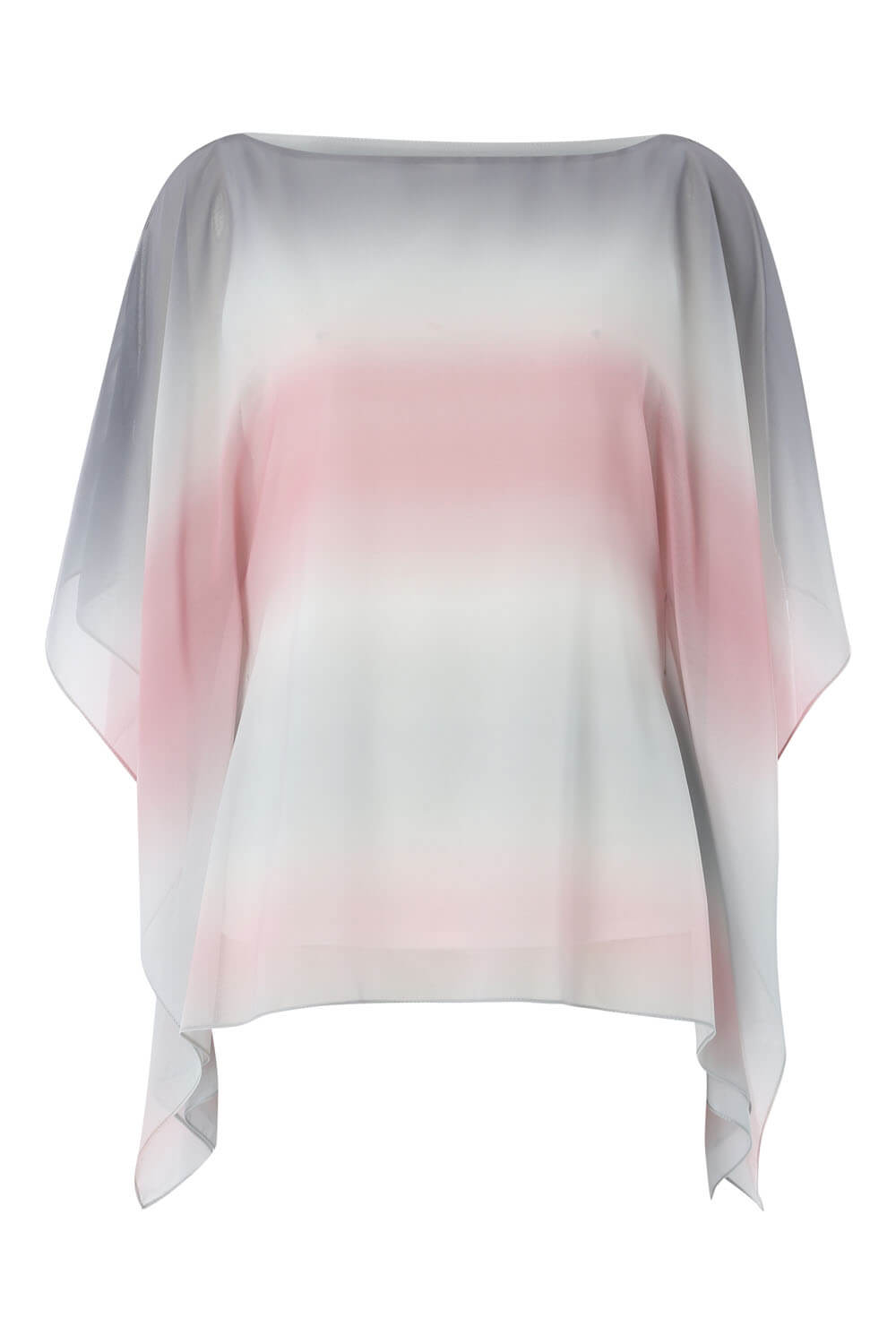 PINK Ombre Split Sleeve Overlay Top, Image 4 of 8