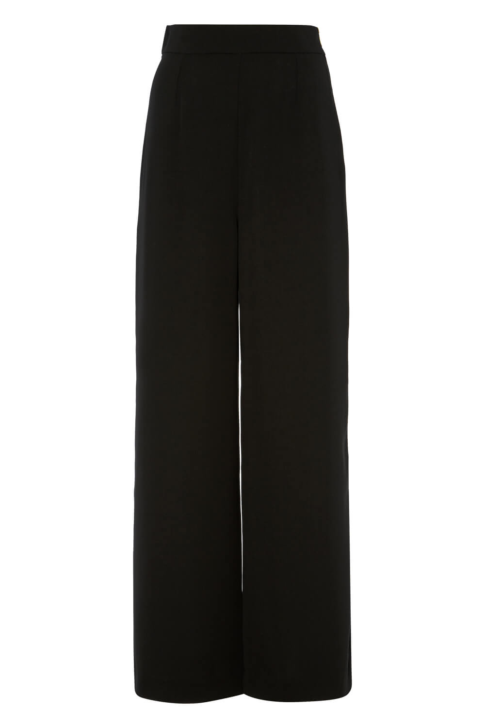 Black Wide Leg Trousers, Image 6 of 6