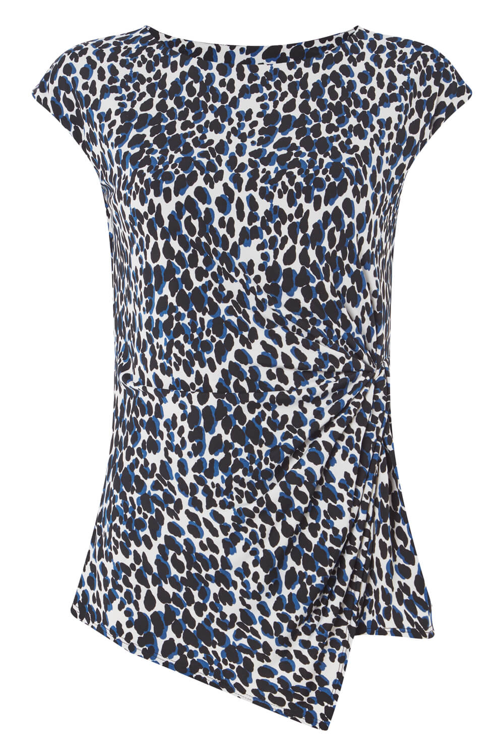 Animal Leopard Print Top in Blue Roman Originals UK