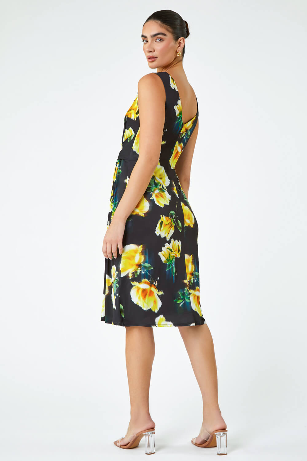 LIMITED Floral Twist Detail Ruched Dress
