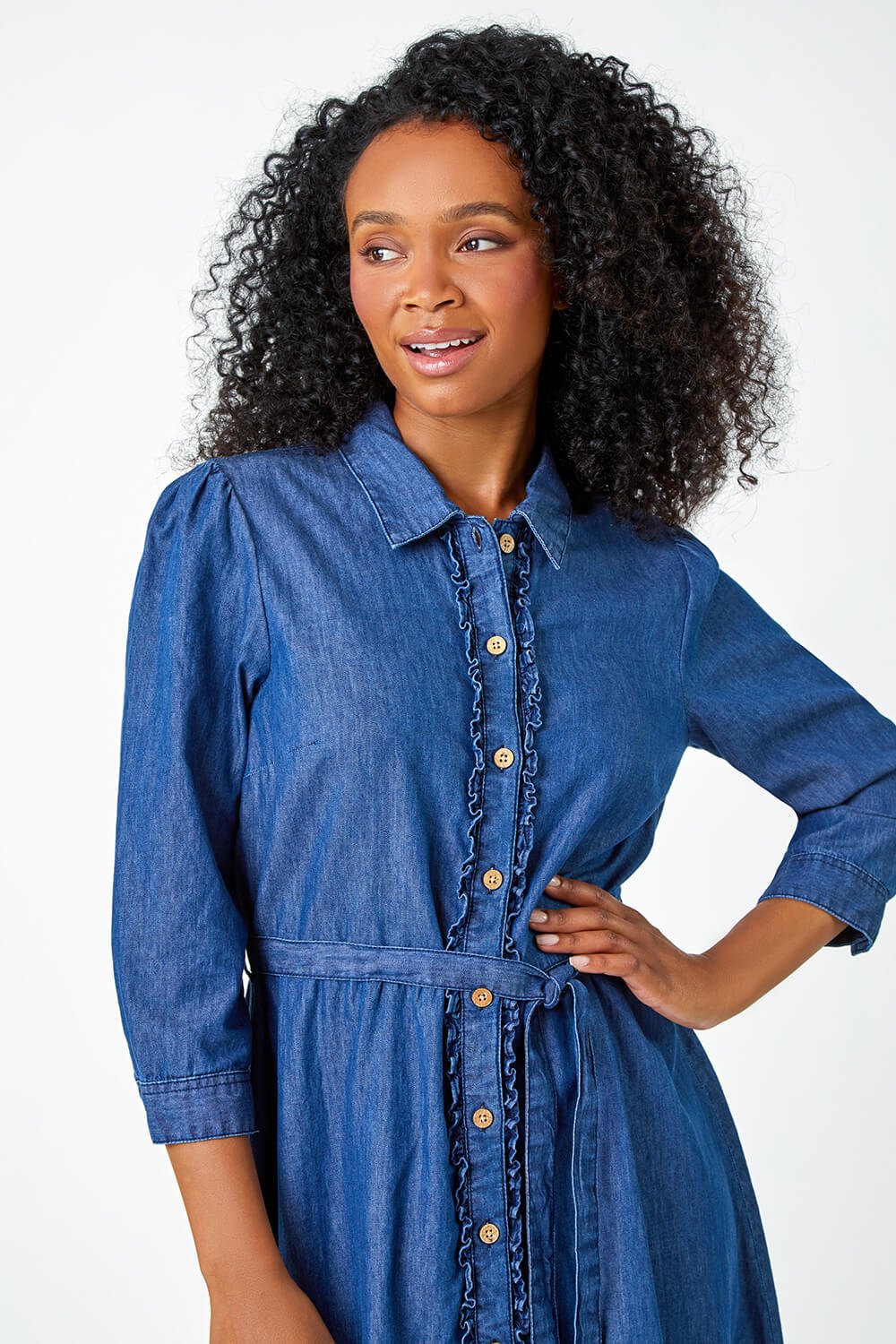 TALBOTS Womens Petite Sleeveless Denim Dress US 10 Large Blue Cotton |  Vintage & Second-Hand Clothing Online | Thrift Shop