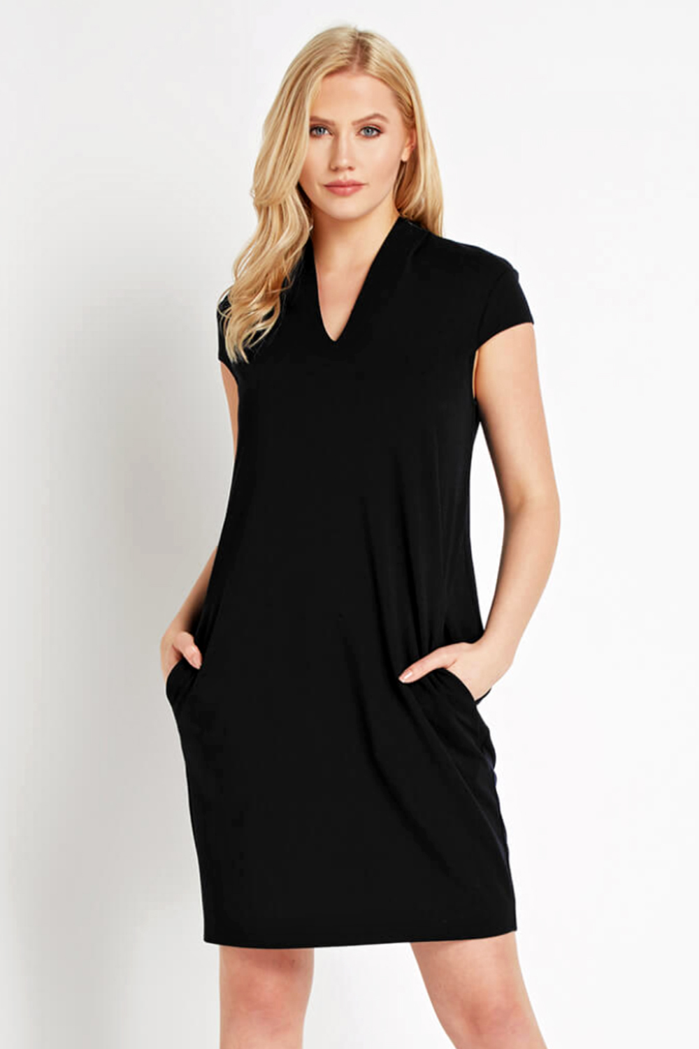 Eco Poplin V-Neck Cocoon Top – Tibi Official